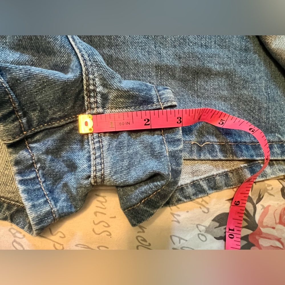 Women’s True Craft size 8 Denim Blue Jean Skort Medium Wash w/ Light Distressing - Picture 11 of 16